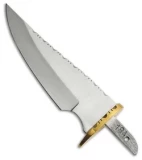 Tallen Bear Claw Clip Point Fixed Blade Knife Blank w/ Sheath (5.25" Mirror)