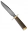 BlackJack Knives Classic Model 7 Fixed Blade Knife Green Micarta (7" Damascus)