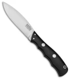 Bark River Canadian Special Fixed Blade Knife Black Canvas Micarta (4" A2 Satin)