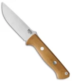 Bark River Knives Bravo 1 Fixed Blade Knife Natural Canvas Micarta (4.25" A-2)