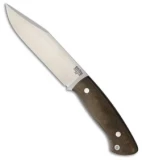 Bark River Ranch Hand Fixed Blade Knife Green Canvas Micarta (5.5" Satin)