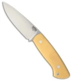 Bark River Santos Fixed Blade Knife Antique Ivory Micarta (4.125" Satin)
