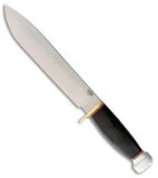 Bark River 1909 Michigan Bowie Fixed Blade Black Canvas Micarta (10" Satin)