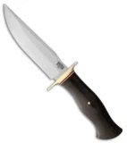 Bark River Vest Pocket Bowie C Fixed Blade Knife Black Micarta (5.375" Satin)
