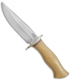 Bark River Vest Pocket Bowie A Fixed Blade Knife Ivory Micarta (5.375" Satin)