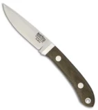 Bark River Blackwater Fixed Blade Knife Green Canvas Micarta (3" Elmax)