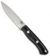 Bark River Knives Aurora Bushcraft Knife Black Canvas Micarta (4.5" 3V Satin)