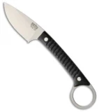 Bark River Ringtail Fixed Blade Knife Black Canvas Micarta (2.5" Satin)