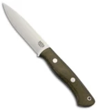 Bark River Aurora LT Fixed Blade Knife Green Micarta (4.625" CPM-3V Satin)