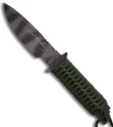 Strider Knives WB MOD10 Sniper Fixed Blade Knife w/ OD Cord Wrapped (Tiger PLN)