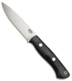 Bark River Aurora LT Fixed Blade Knife Black Canvas Micarta (4.625" A-2 Satin)