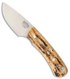 Bark River Bumble Bee Fixed Blade Knife Antique Stag (2.5" Elmax)