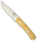 Bark River Classic Utility Caper Fixed Blade Antique Ivory Micarta (3.25" Satin)