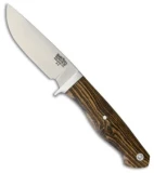 Bark River Fieldsman Fixed Blade Knife Bocote Wood Micarta (3.375" Satin)