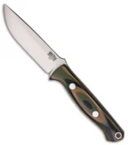 Bark River Bravo EDC Fixed Blade Knife Mil-Spec Camo G-10 (3.25" A2 Satin)