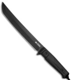 Kizlyar Supreme Knives Sensei AUS-8 Fixed Blade Knife Black Kraton (8.75" Black)