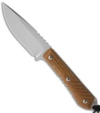 Chris Reeve Nyala Fixed Blade Knife Brown Micarta (3.75" Stonewash)