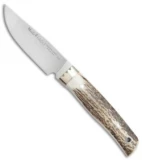 Muela Eagle Fixed Blade Knife Stag Horn (3.75" Satin)