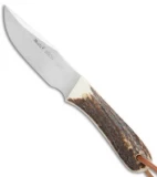 Muela Bison Fixed Blade Knife Stag Horn (3.5" Satin)