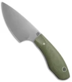LT Wright JX3 Fixed Blade Knife Green Micarta (3.25" Satin)