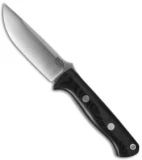 Bark River Knives Bravo 1 Black Canvas Micarta Fixed Blade Knife (4.25" CPM-3V)