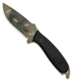 DPx Custom Shop HEFT 4 Fixed Blade Knife Black G-10 (4" Multicam)