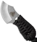 A.R.S. Shanghai Shank Neck Knife w/ Black Cord Wrap (2" Stonewash)