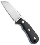 Groniger Knives Custom Rev. Tanto Fixed Blade Knife Black/Blue G-10 (3.1" Satin)