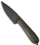 T.M. Hunt Custom Fixed Blade Knife Green Micarta (3.5" Black)