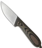 T.M. Hunt Custom Fixed Blade Knife Green Camo G-10 (3.75" Satin)