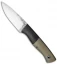 Fiddleback Forge Bushfinger Fixed Blade Knife Tan G-10 (4.0" Satin)