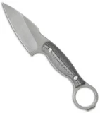 John Gray Custom Accomplice Fixed Blade Knife Black/Gray G-10 (3.25" Acid SW)