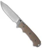 Hinderer Knives Fieldtac 5.5" Fixed Blade Knife FDE G-10 (Stonewash)