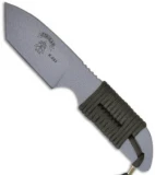 TOPS Knives Strikar XL Tanto Cord Wrapped Knife (3.75" Gray) STXL04-TGP