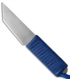 Snody Knives Custom Urban Tanto Fixed Blade Knife Royal Blue (3" Satin)