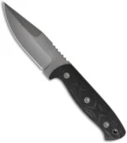 EnTrek Cobra Fixed Blade Knife w/ Micarta Handle (4" Bead Blast Plain)
