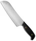 Svord Kiwi Santoku Chef Fixed Blade Knife Black (7.25" Satin)