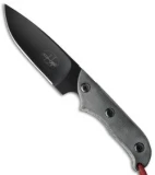 Hazen Knives Bush Mate 1095 Series Fixed Blade Knife Micarta (4.625" Black)