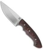 Klecker Abiqua Hunter Fixed Blade Knife Brown/Black G-10 (4" Satin) DK-151-GB