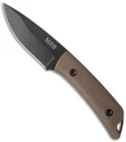 Ka-Bar Jarosz Globetrotter Fixed Blade Knife Coyote (3.5" Black) 7502
