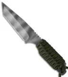 Strider Knives DB-L Tanto Knife OD Green Paracord (4" Tiger Stripe)