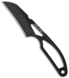 Real Steel Knives Alieneck Hawkbill Fixed Blade Neck Knife (3.0" Black)