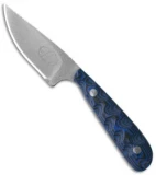 Hazen Knives Small 1095 Series Fixed Blade Knife Blue (3" Tumbled) 1BL