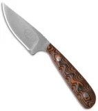 Hazen Knives Small 1095 Series Fixed Blade Knife Orange (3" Tumbled) 1OR