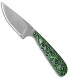 Hazen Knives Small 1095 Series Fixed Blade Knife Green (3" Tumbled) 1GR