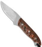 Hazen Knives Medium 1095 Series Fixed Blade Knife Orange (3.5" Tumbled) 2OR