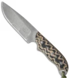 Hazen Knives Large Model 1095 Series Fixed Blade Knife Camo (4.5" Tumbled) 3BG
