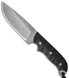 Hazen Knives Large Model 1095 Series Knife Black (4.5" Tumbled) 3BK
