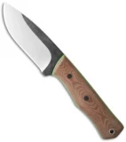 Alfa Knife Ak2 First Strike Knife Brown Micarta/Green G-10 (4" Satin)