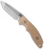 Hinderer Knives FXM 3.5" Fixed Blade Spanto Knife Coyote Brown *No Sheath